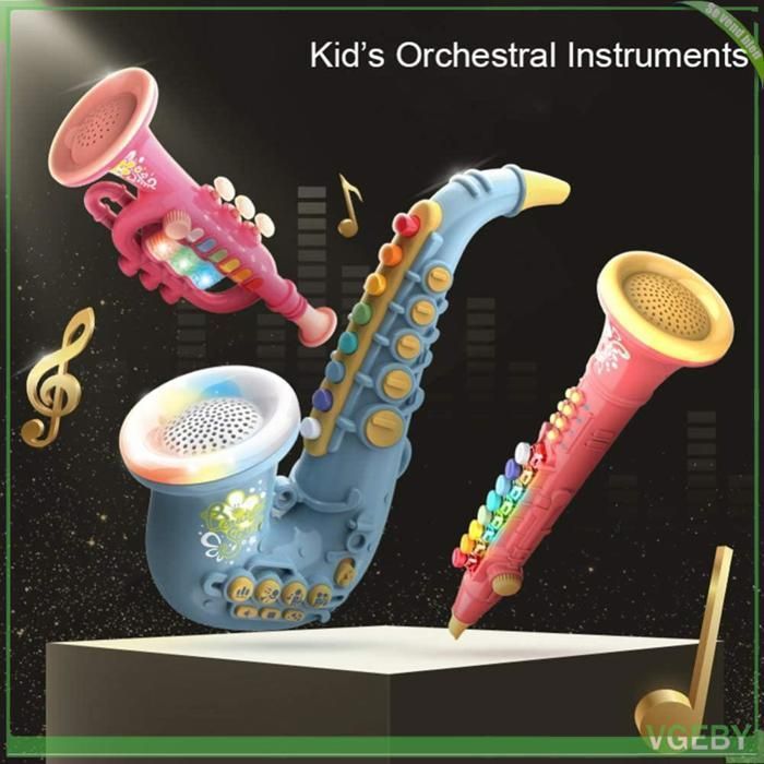 Fafeicy jouets d'instruments de musique Jouets De Saxophone Pour Enfants Jouets etapos;instruments De puericulture jouets Rouge