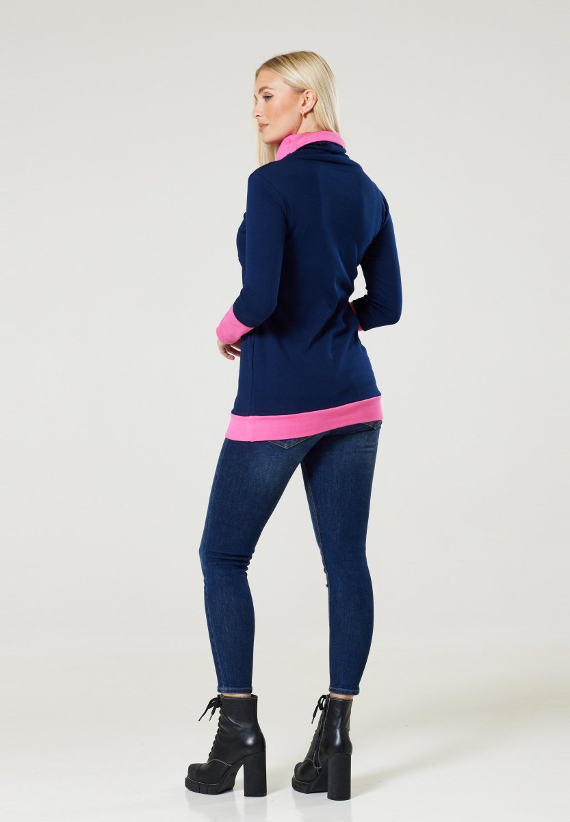 Chelsea Clark Sweatshirt - donkerblauw roze
