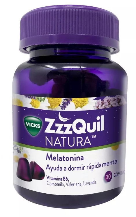 ZZZQUIL Natura guminukai su melatoninu ir miego pagalba Vitaminai ir mineralai
