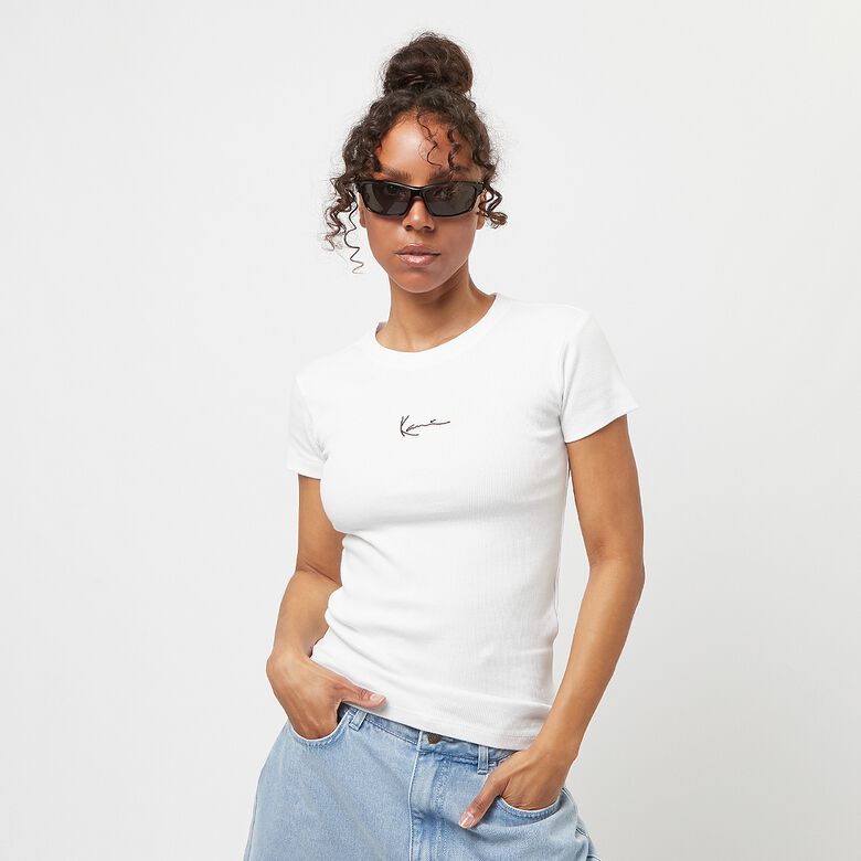 Camiseta pequena Signature Rib