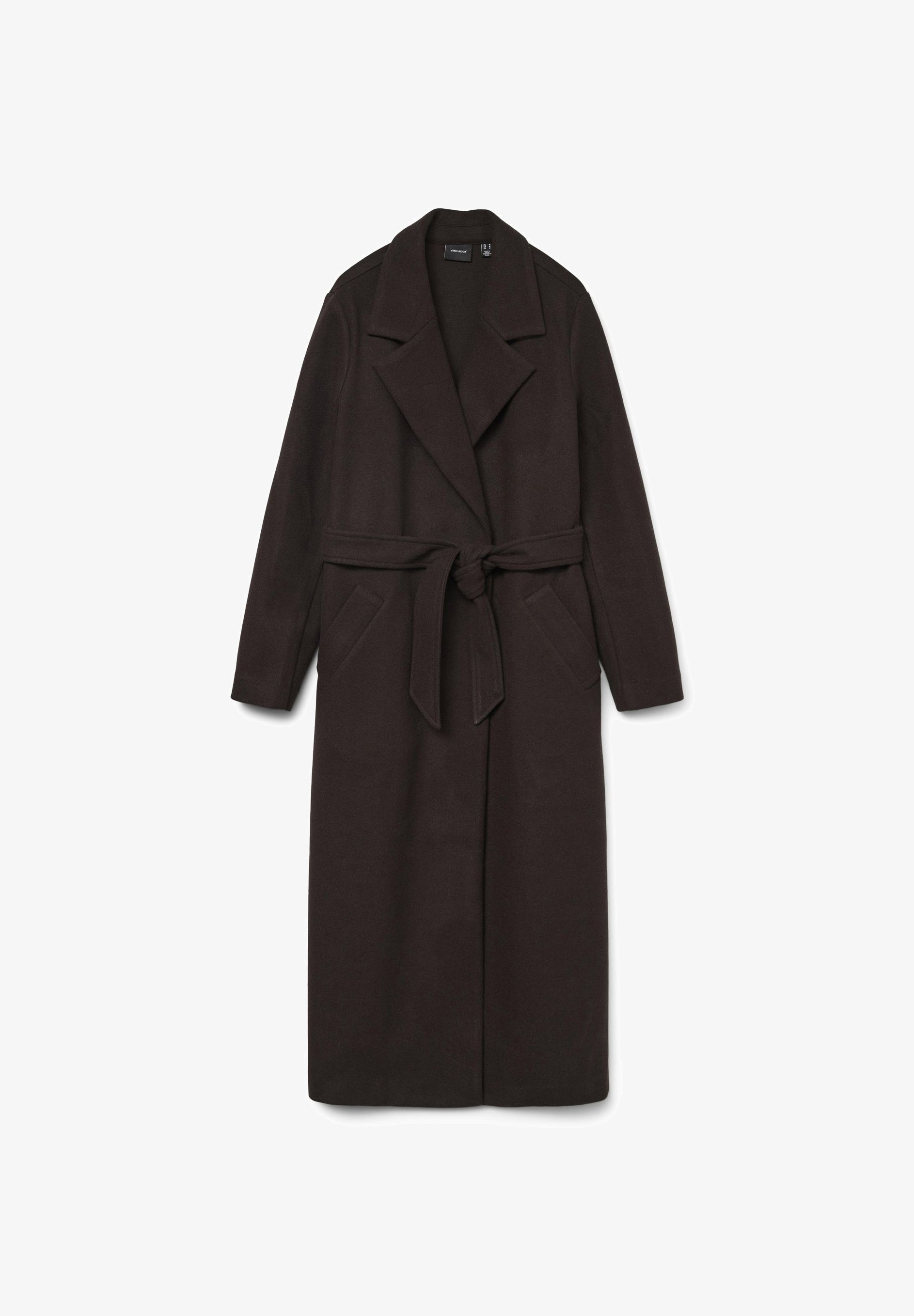 Vero Moda VMFORTUNEAYA LONG - Manteau classique - Gâteau au chocolat