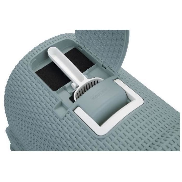 Arenero para gatos CURVER - Azul grisáceo - Para gatos - 51 x 38,5 x 39,5 cm