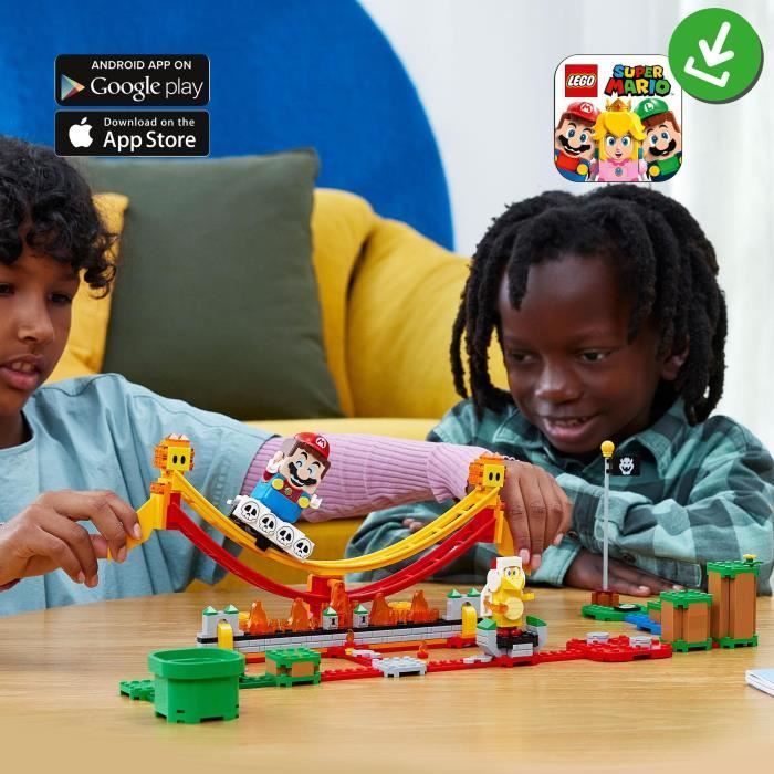 LEGO® Super Mario 71416 Ensemble d'Extension Le Manège de la Vague de Lave, avec Figurines