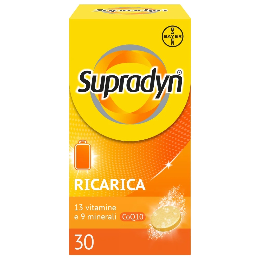SUPRADYN Supradyn Recharge Suplemento alimentar multivitamínico e mineral 30 comprimidos