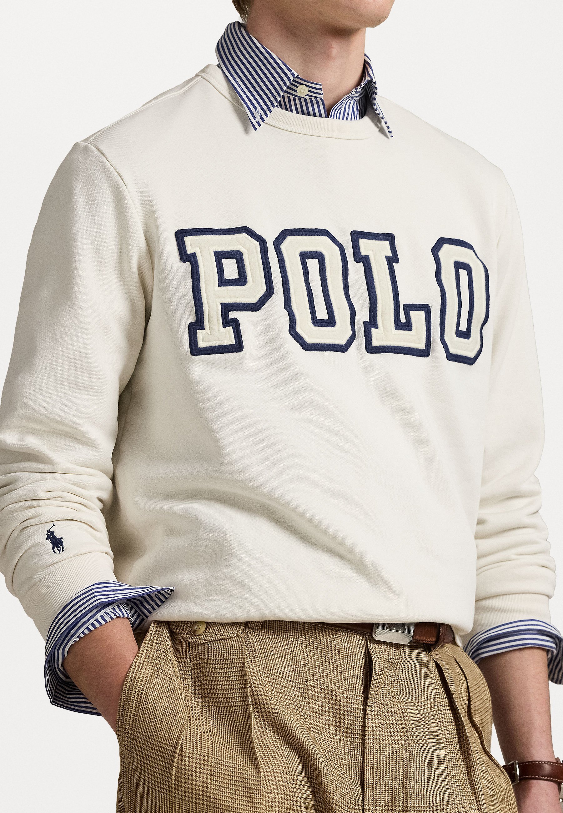 Felpa in pile con logo Polo Ralph Lauren - Felpa - nevis