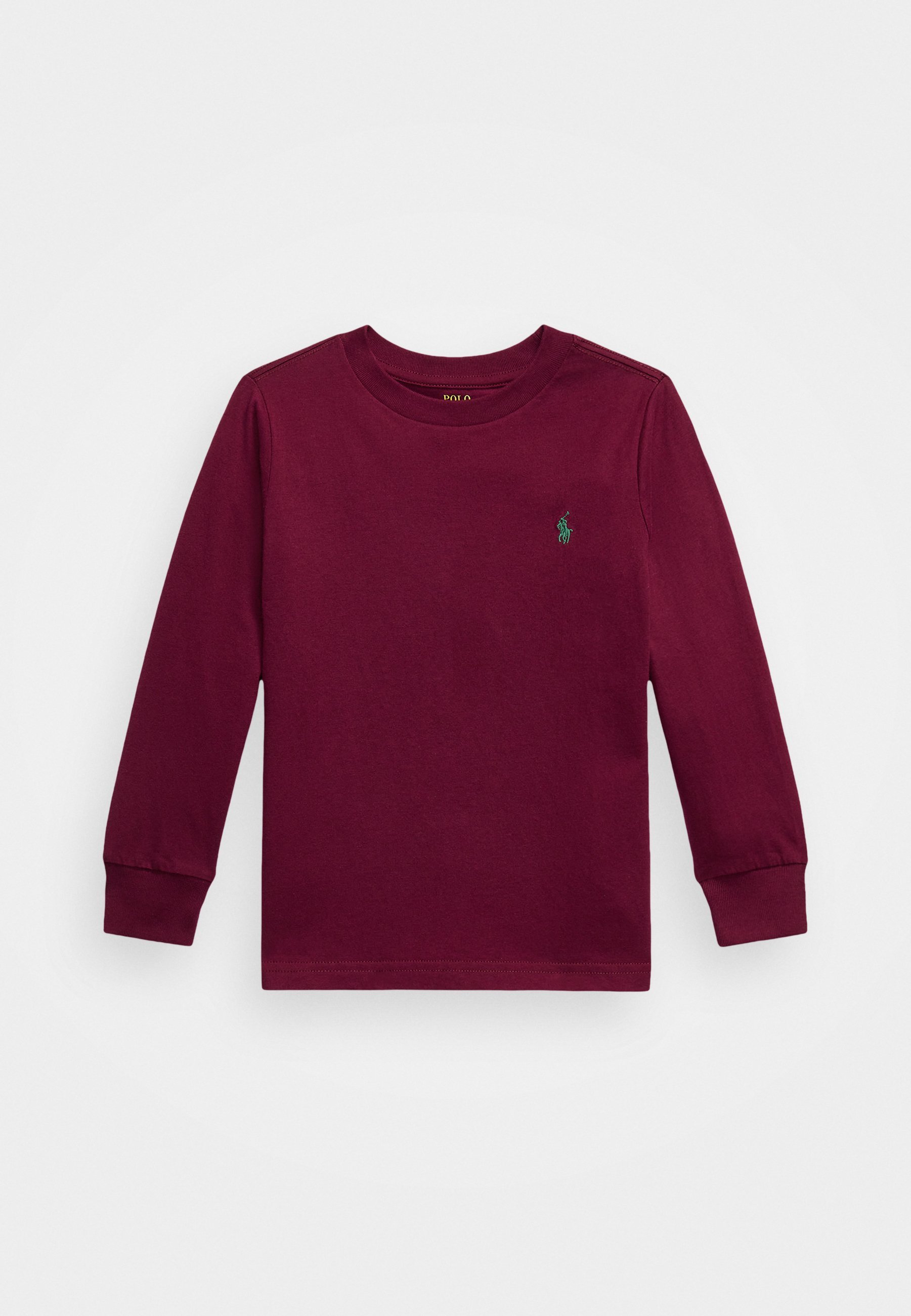 Polo Ralph Lauren katoenen jersey T-shirt met lange mouwen - Top met lange mouwen - klassiek wijnrood