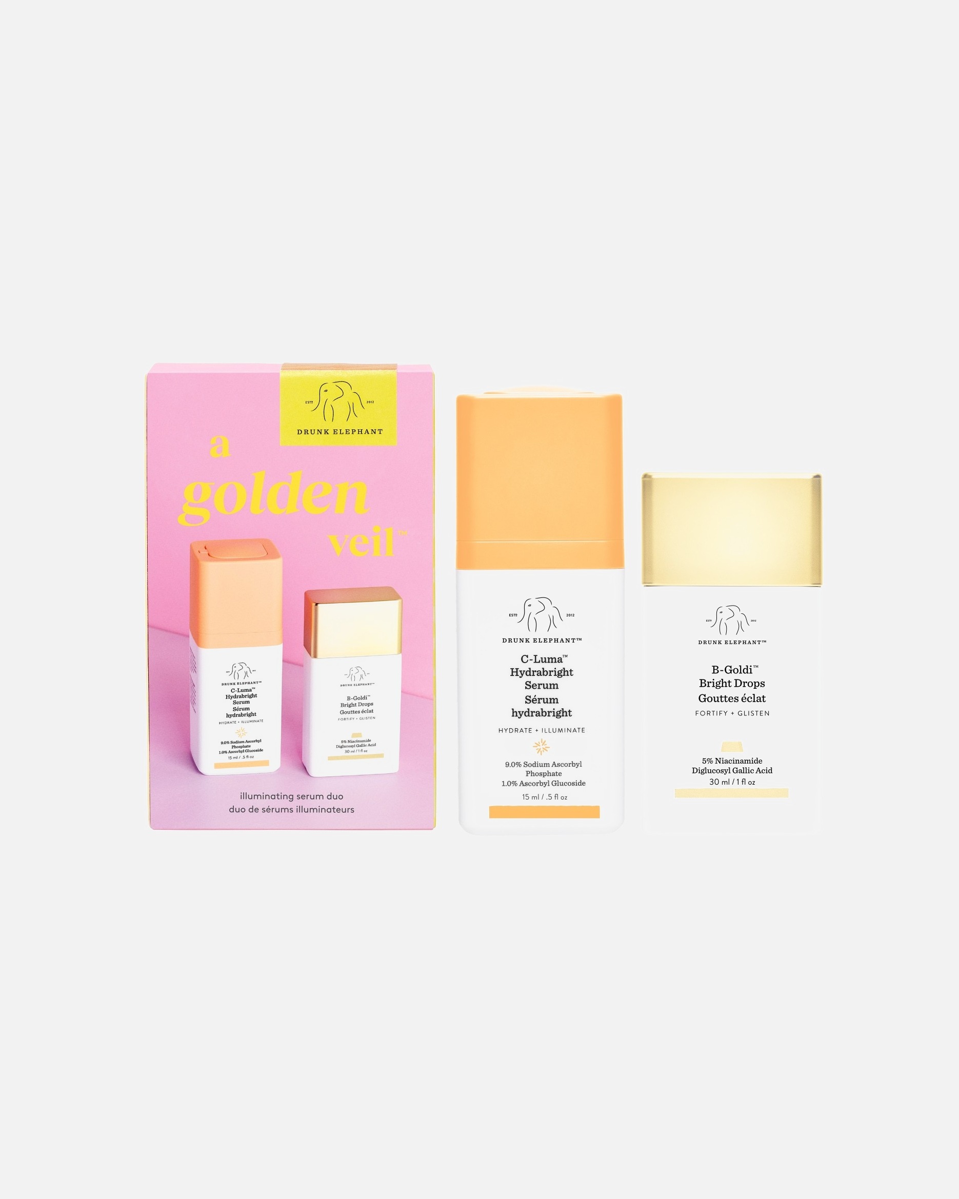 Sada na starostlivosť o tvár Drunk Elephant A Golden Veil™ – 1 kus