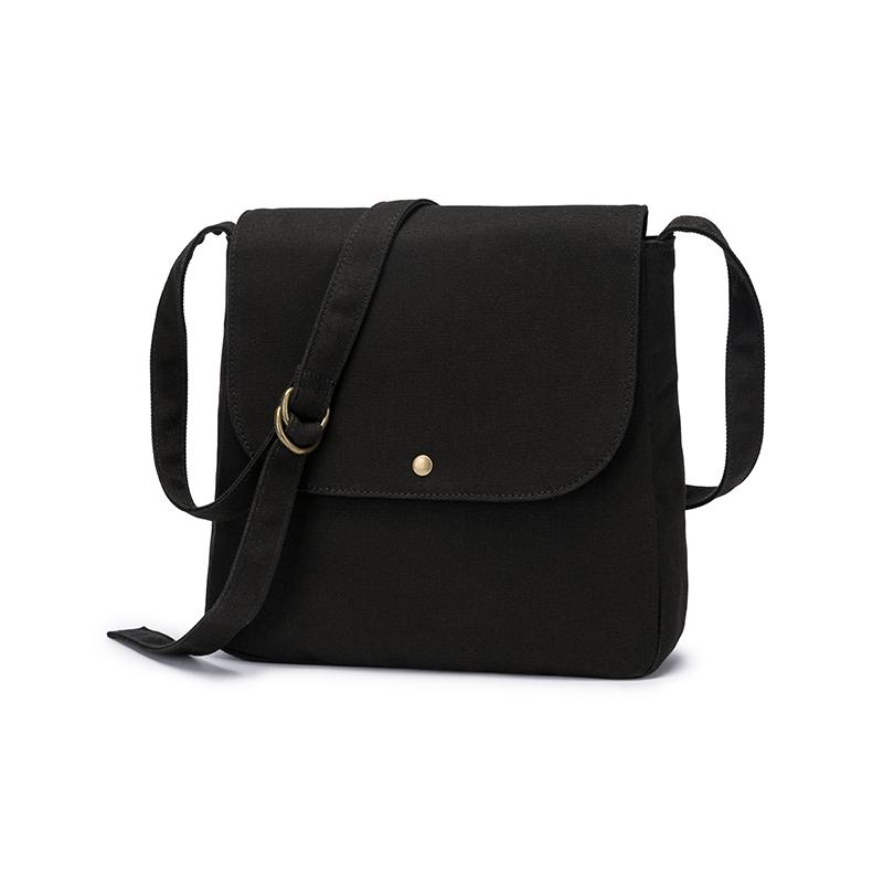 Sac en toile pour étudiante, sac bandoulière style coréen, grande capacité, sac messager pour femme
