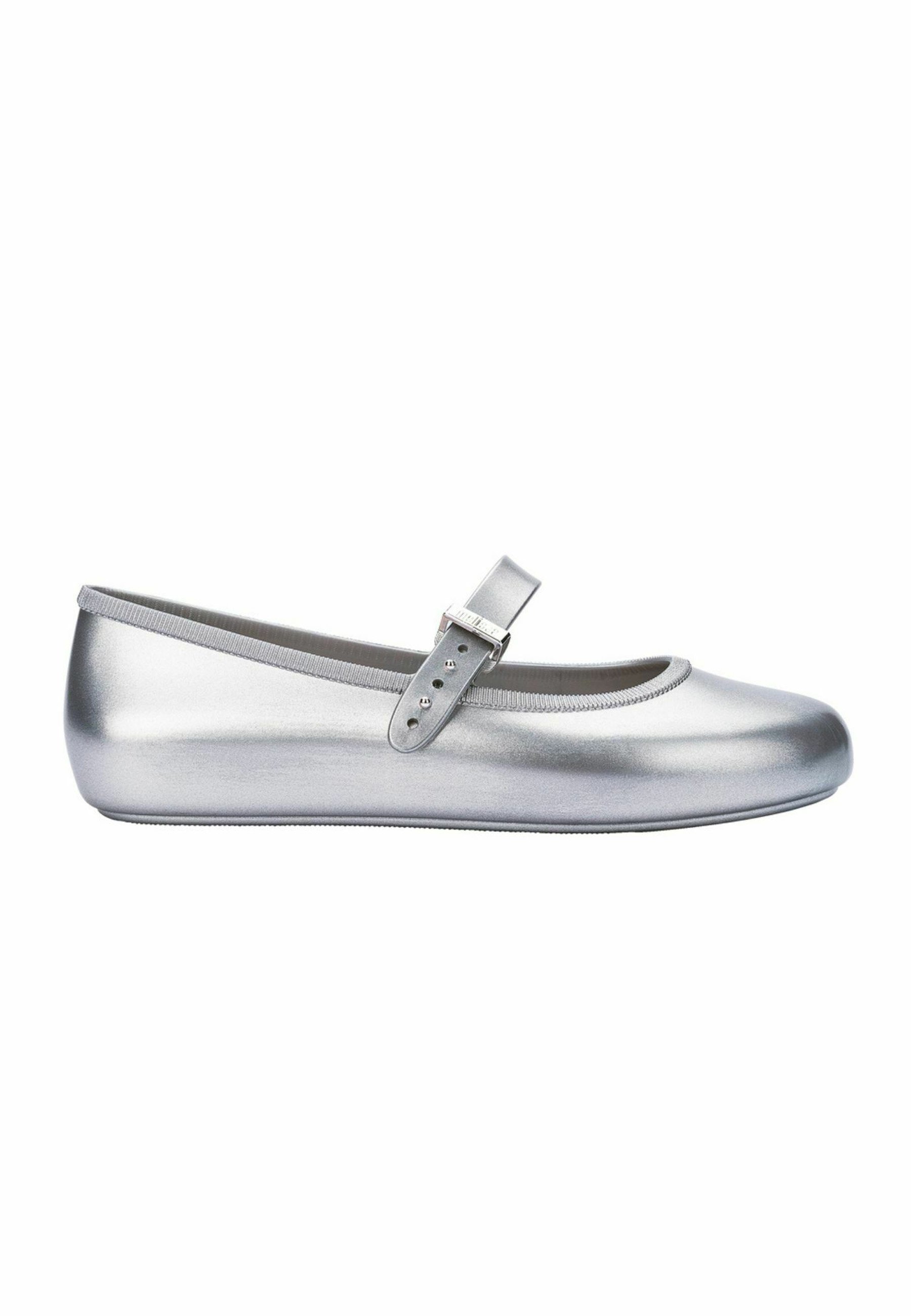 Melissa SOFT - Ballerina's met enkelbandje - zilver