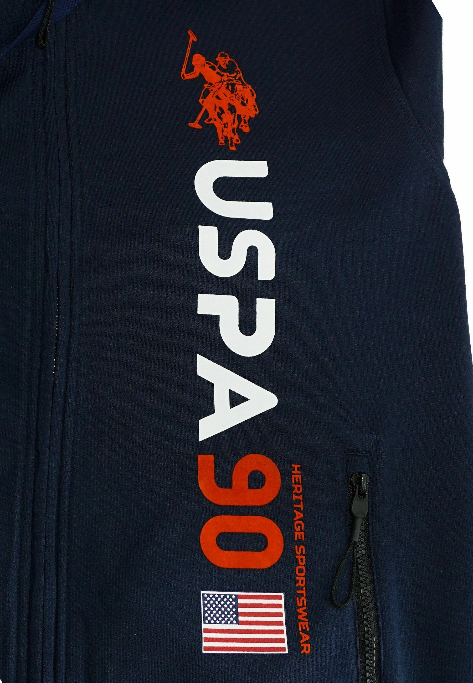 US Polo Assn. Zip-up-Sweatshirt - dunkelblau