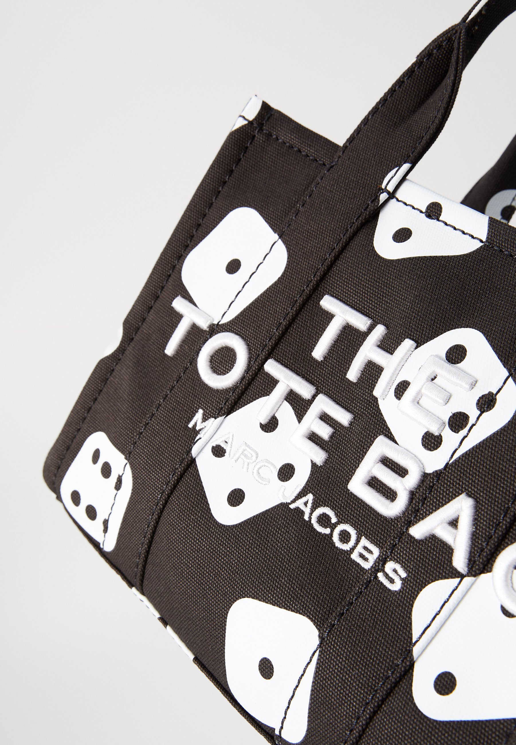 MARC JACOBS THE SMALL TOTE - Borsa a mano - nero/bianco