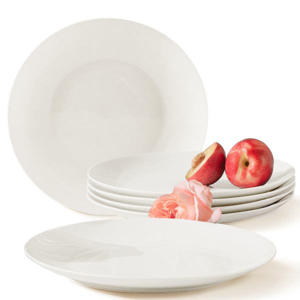 KONSIMO AD BELLA ECRU talerz obiadowy 6 szt, porcelana