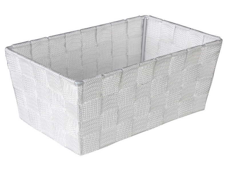 Organizer koszyk Domi 10x25 cm biały