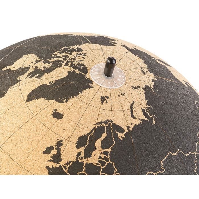 Globo giratorio de corcho - DE FÁBRICA - Ø 25 cm - 15 clavijas - Uso en interiores - Adulto - Unisex