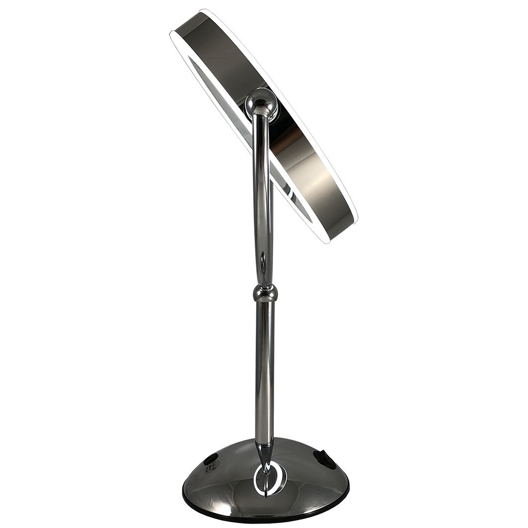 „Douglas Accessories“ makiažo veidrodėlis, dvipusis, apšviestas, pastatomas veidrodėlis, 22 cm / 10 colių – 1 vnt.