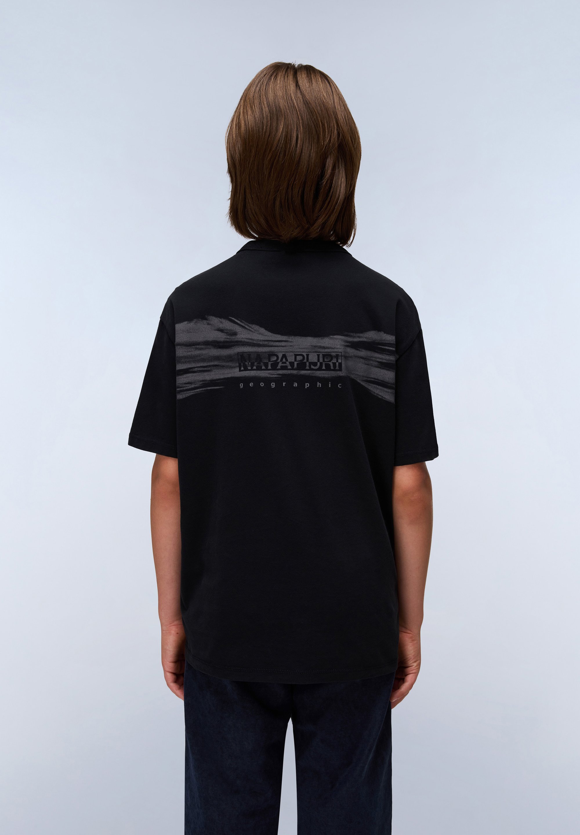Napapijri UNISSEX - Camiseta Estampada - preta