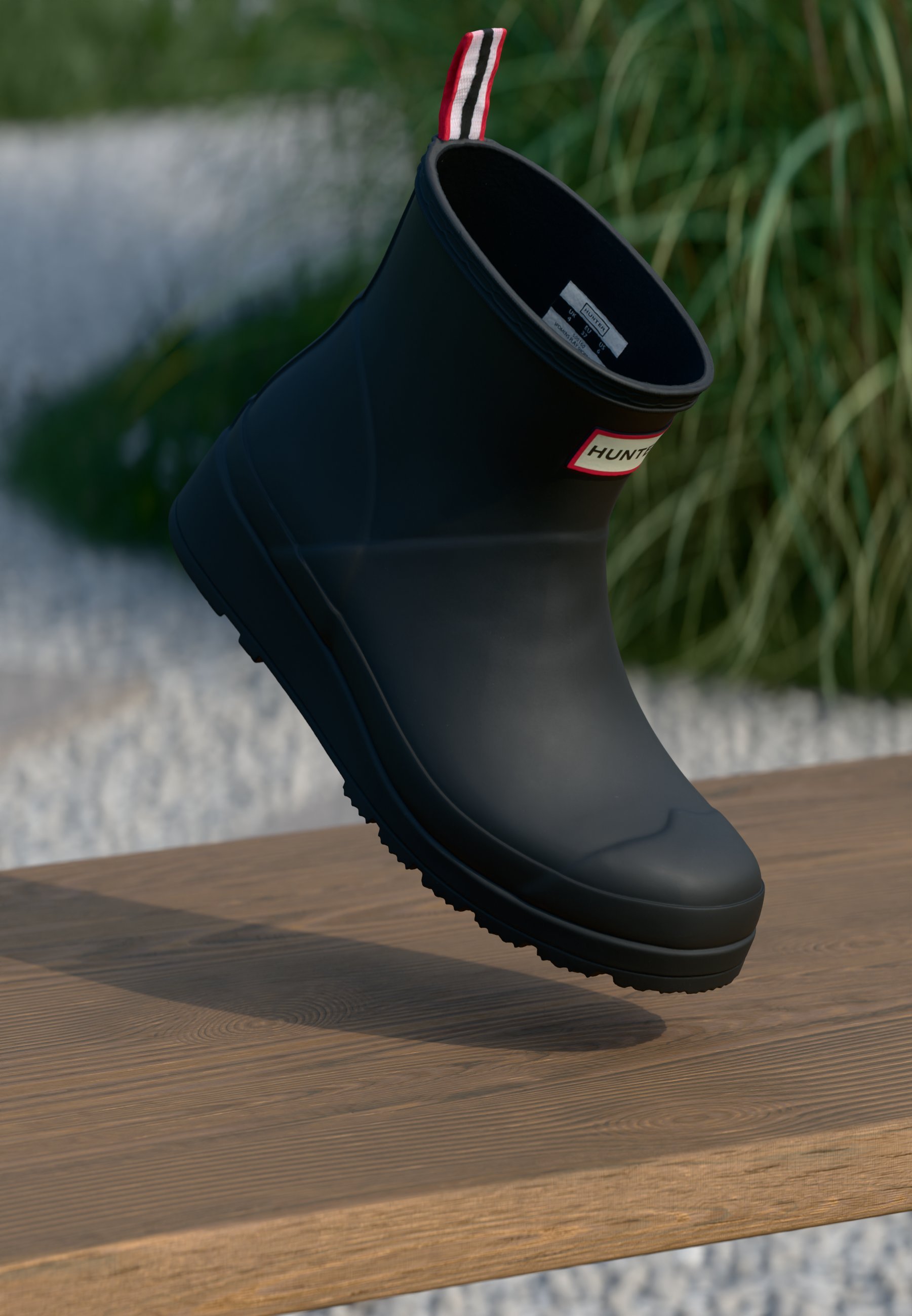 Hunter ORIGINAL NAISTE MÄNGUSAAPASTE LÜHIKESED PÜKSID - Kummikud - mustad