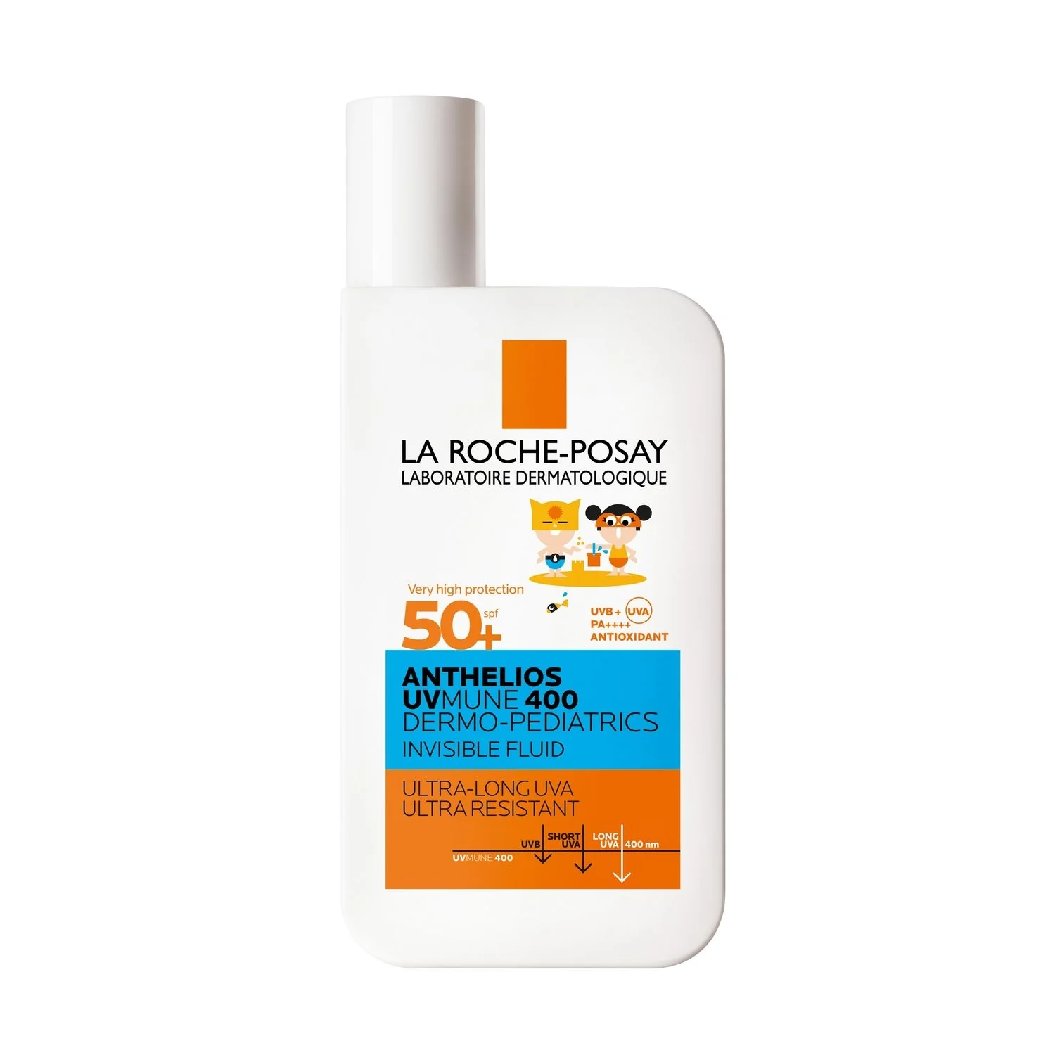 Anthelios UVMune 400 Fluido Dermo-Pediatrics Invisibile SPF50+ - Crema solare corpo alta prot., Prodotti per Bambini