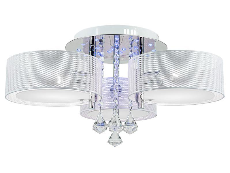 Lampa sufitowa Antila 3-punktowa z pilotem biała