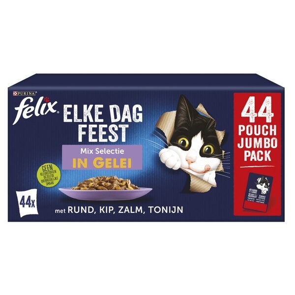 Krmivo pre mačky Felix Every Day Feast v želé mixe<br>44 x 85 g