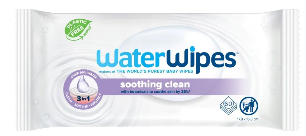 Water WipesSoothing Clean Chusteczki nawilżane dla dzieci z ekstraktem z lawendy 60 szt.