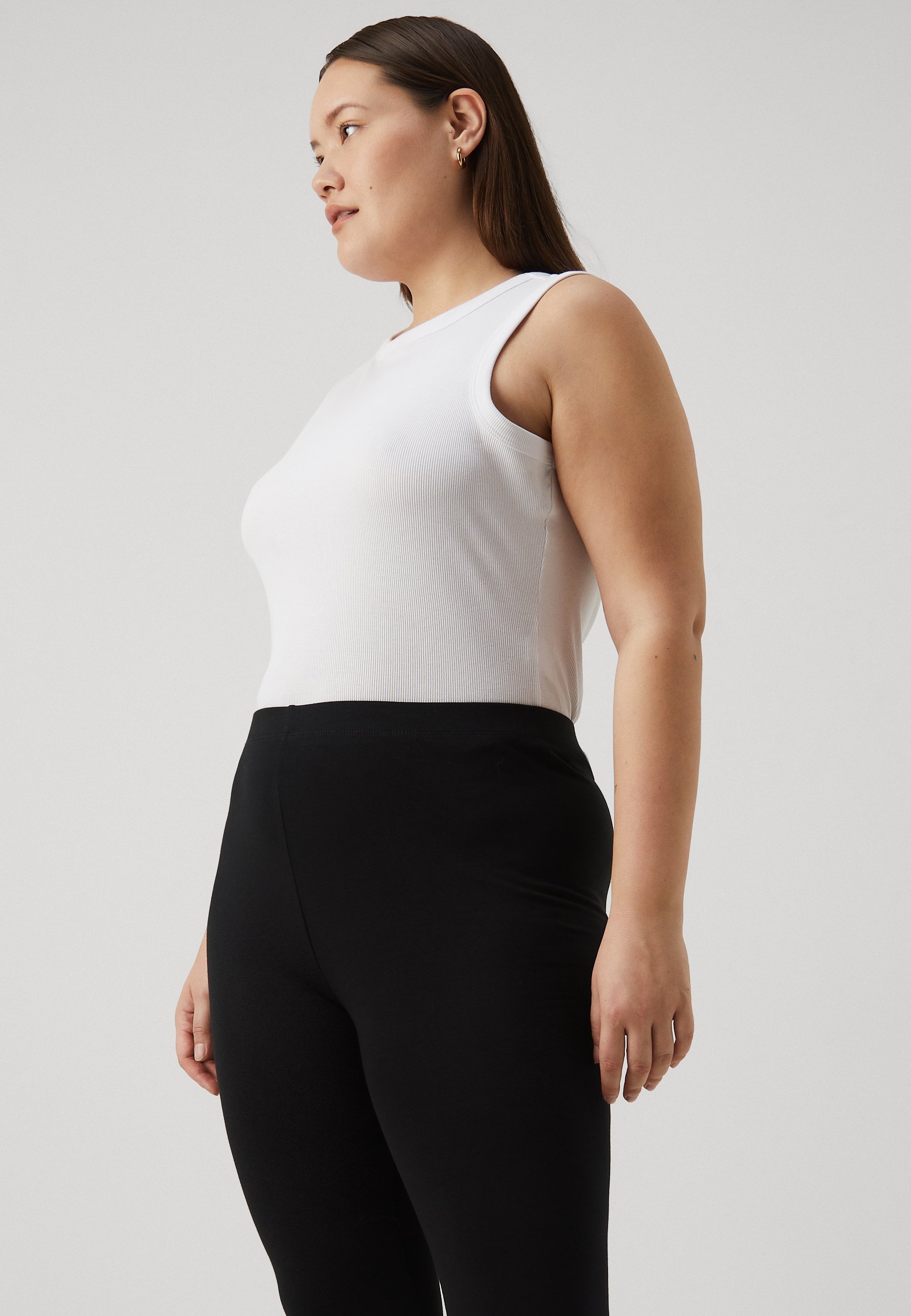 Even&Odd Curvy 2 PACK - Leginsy - Spodnie - czarne