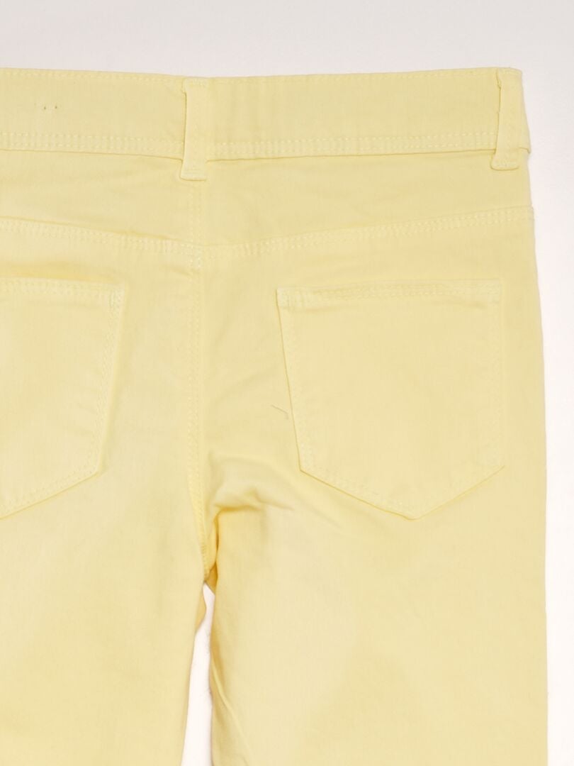 Skinny broek - GEEL