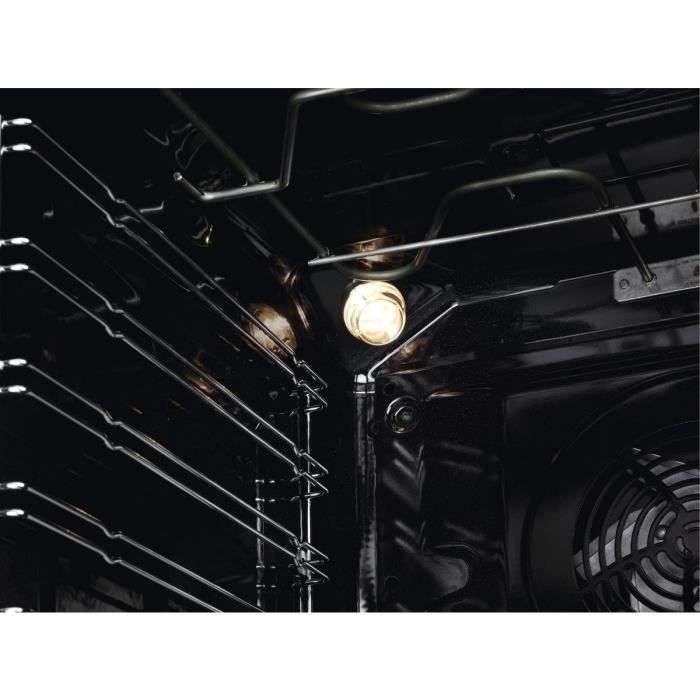 Horno empotrable - Limpieza pirolítica - Cocción con ventilador - ELECTROLUX EOF6P46Z - Puerta fría - 45 recetas preprogramadas