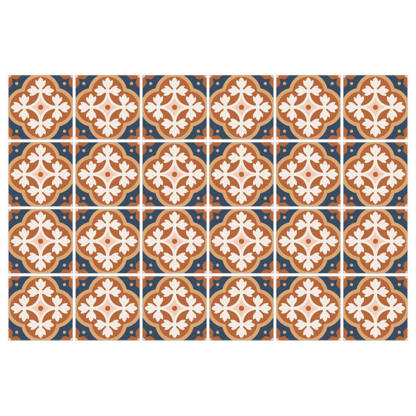 Naklejki Na Kafelki ORNAMENTY Mozaika Styl Vintage Zestaw