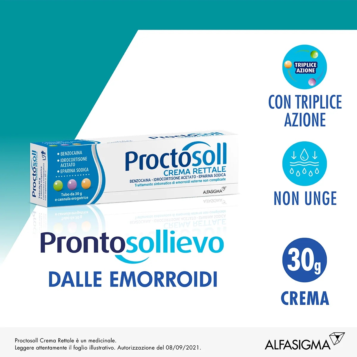 Proctosoll Rectale crème tegen aambeien Benzocaïne 30 g