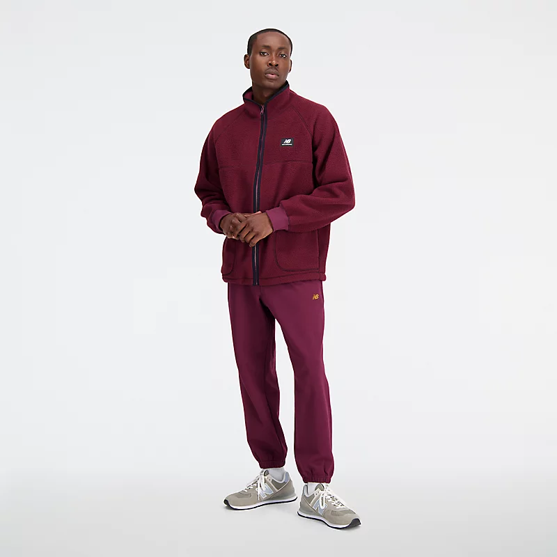 Veste polaire zippée Homme Athletics - Bordeaux
