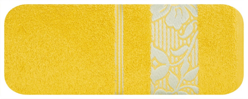 Ręcznik Sylwia 70x140 musztardowy 500g/m2 frotte