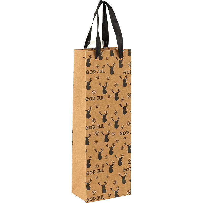 Hjem Flaskepose 36x12,5x8 cm Kraft