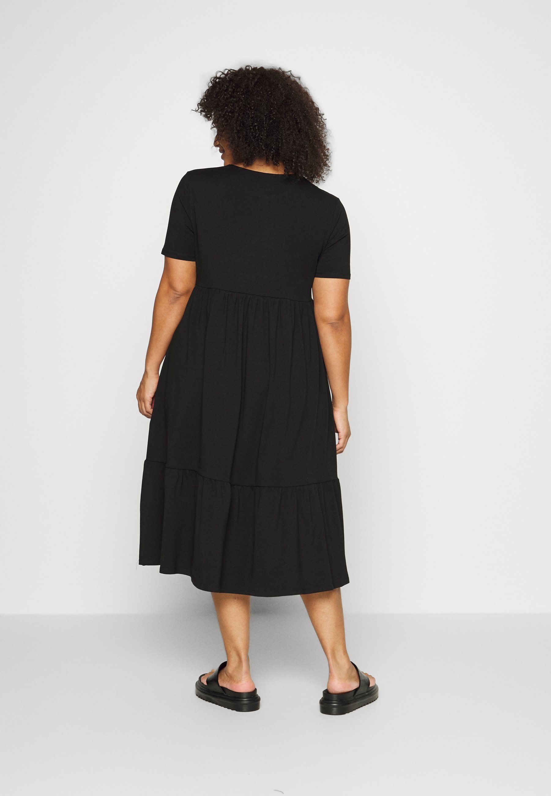 Even&Odd Curvy Jersey jurk - zwart