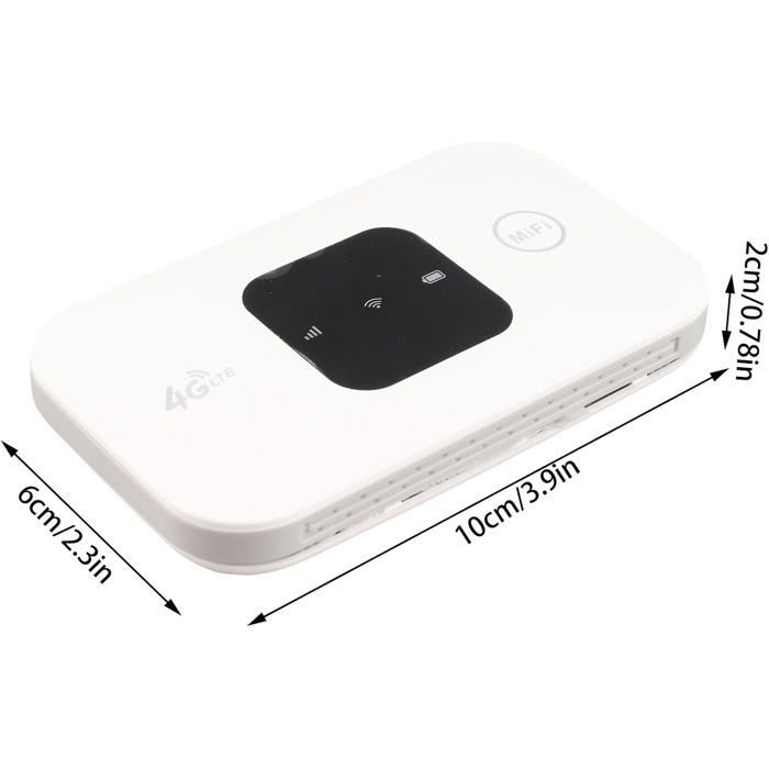 Router portátil FEBEST 4G con tarjeta SIM - Punto de acceso WiFi - Alta velocidad - Gran cobertura - De 8 a 10 usuarios