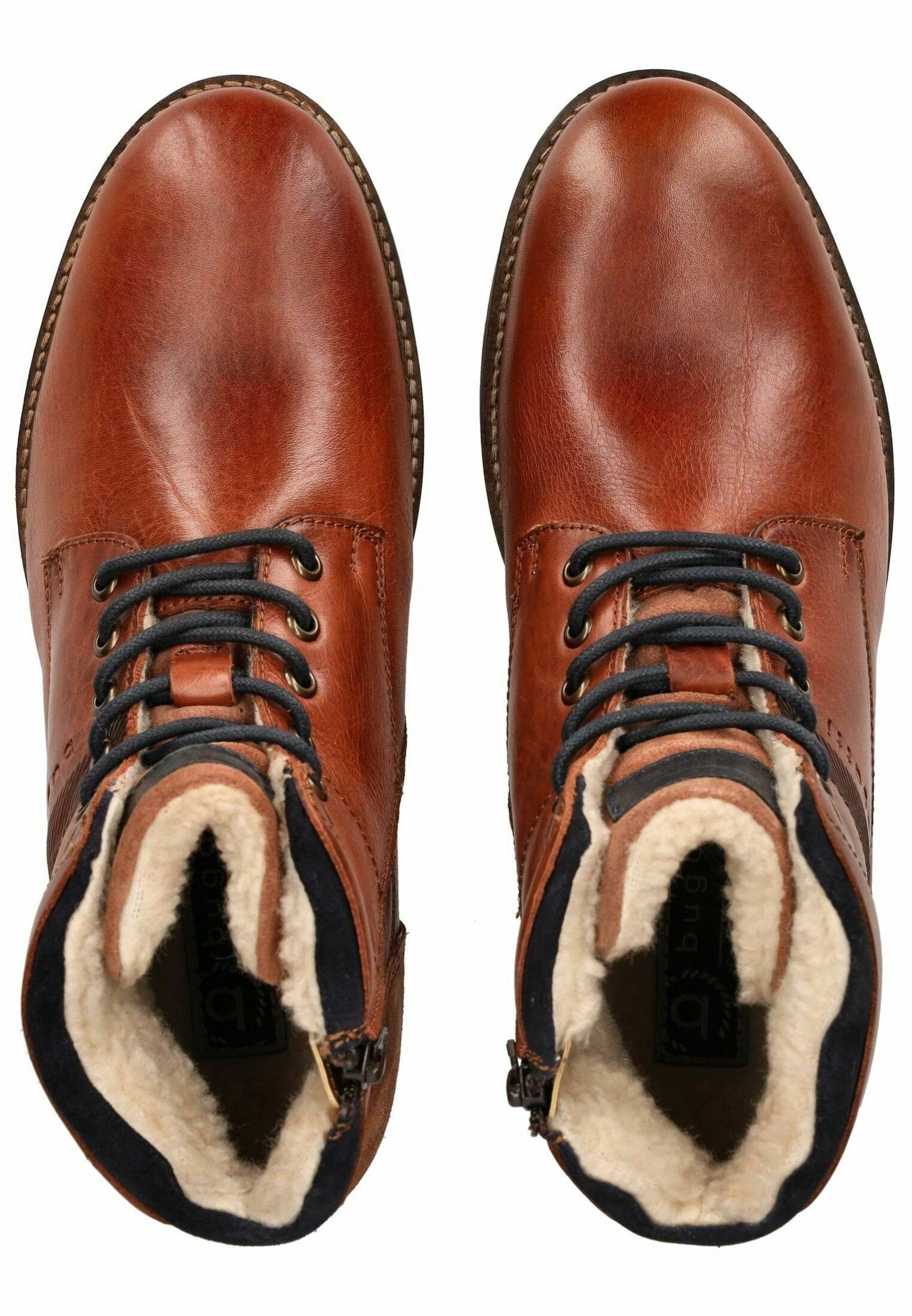 Bottines à lacets Bugatti - marron moyen 6400
