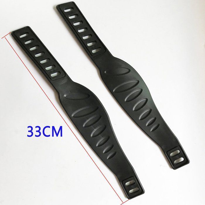 Bicycle pedal straps, 1 pair, 33cm, adjustable rubber straps for home trainer, fitness accessory