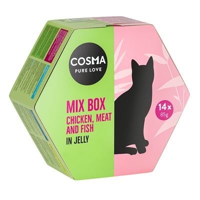 14 x 85 g Cosma Mix Box Nassfutter für Katzen – Sonderpreis!*