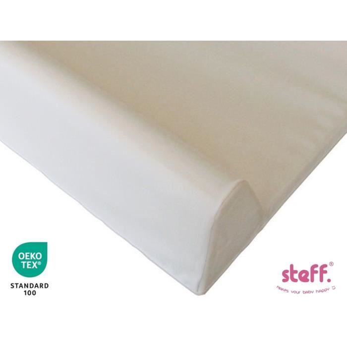 Stefano fashion - Changing mat with raised edges 70x50 cm - White - with OEKO-TEX Standard 100 quality label