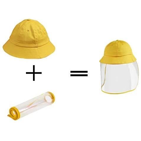 Chapeau de soleil Fille Garçon Enfant Bébé - Chapeau de pêcheur Casquette visière Extérieure École Pique- Nique