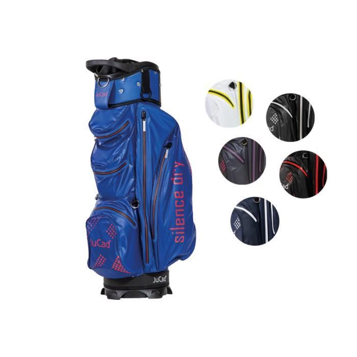 Mala de golfe JuCad Silence Dry com rodinhas - Preto/Vermelho - JuCad