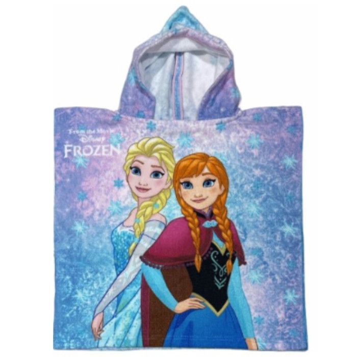 Frozen hooded bath poncho - Color: Blue Size: One Size - Blue