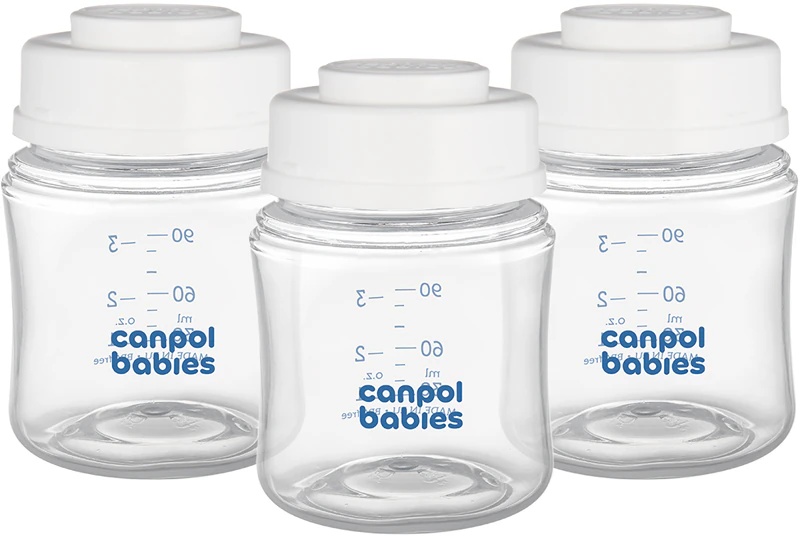 Canpol babies pudelīšu komplekts mātes piena uzglabāšanai