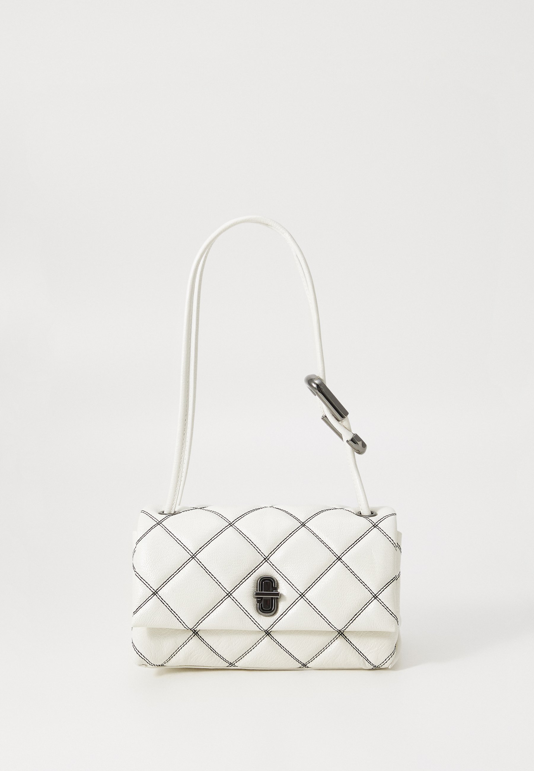 MARC JACOBS THE MINI SHOULDER - Kézitáska - fehér/fekete