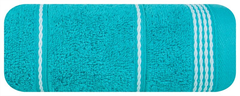 Ręcznik Mira 30x50 turkusowy frotte 500 g/m2