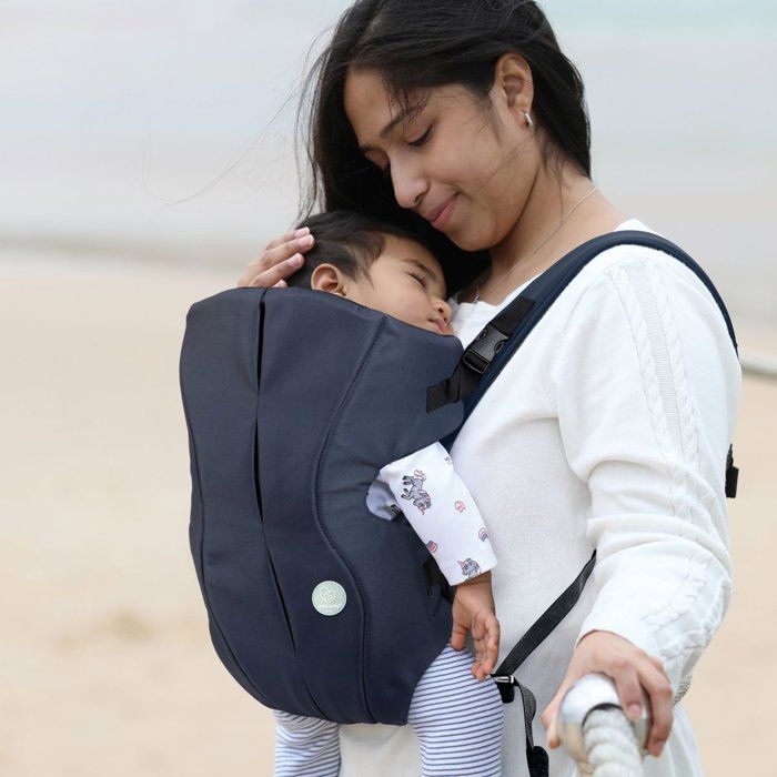 DREAMBABY 3-in-1 On-The-Move Baby Carrier - Lightweight, Breathable - Inward/Outward Facing and Back Carry - Navy Blue - 3.5-12kg