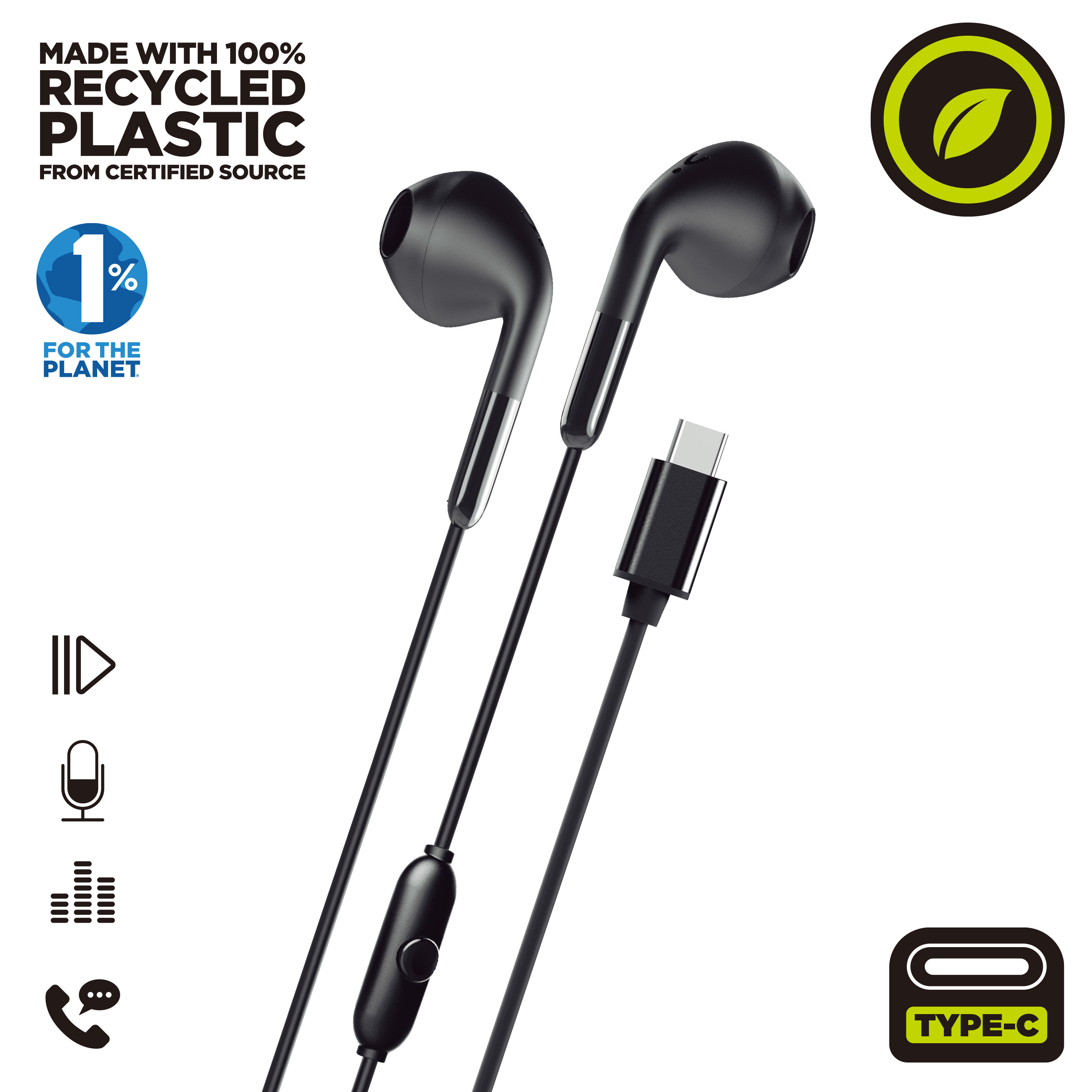 Muvit za polnjenje stereo slušalk E58 tipa C
