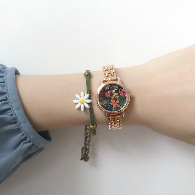 Flowers Women Fashion Watches Luxury Stainless Steel Gold Watch 2019 Elegant Ladies Wristwatches Qualities Woman Quartz Clock