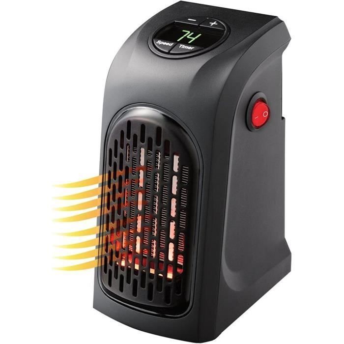 Riscaldatore d'ambiente senza fili - 1 pezzo, termostato regolabile, riscaldamento rapido, 350 W