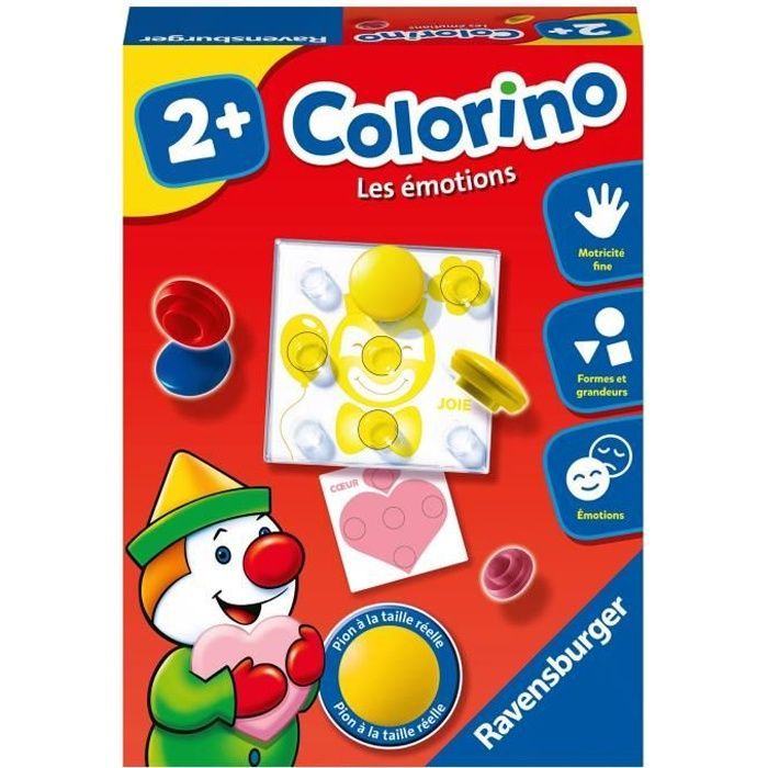 Colorino Emotions - Juego educativo - Aprendizaje de colores - Actividades creativas para niños - Ravensburger - A partir de 2 años